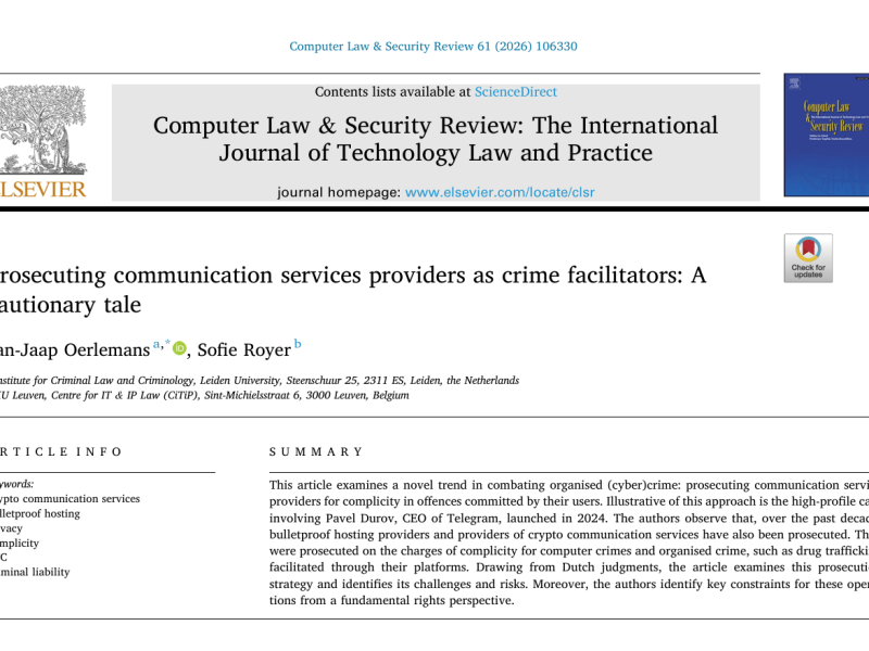 Prosecuting communication service&nbsp;providers